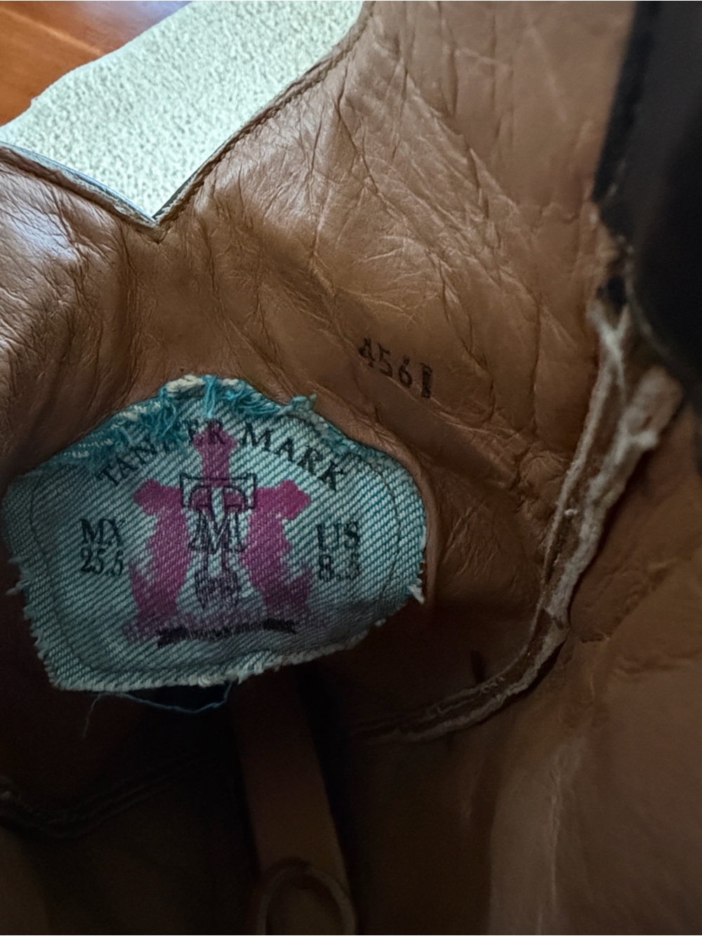 Tanner Mark Brown Leather Western Boots - Picture 9 of 16